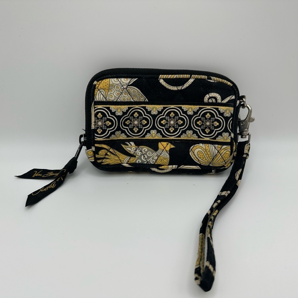 VERA BRADLEY Yellow Bird Petite Wristlet